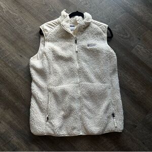 Columbia Off-White Fleece Vest